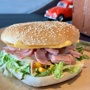 Fylt Hamburgerbrød